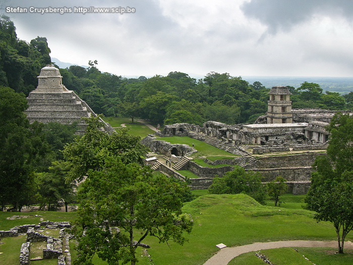 Palenque - Temple of the Inscriptions The Temple of Inscriptions was a funerary monument of Hanab-Pakal. It contains the second longest glyphic text known from the Maya world. The Pyramid measures 60 meters wide, 42.5 meters deep and 27.2 meters high.  Stefan Cruysberghs